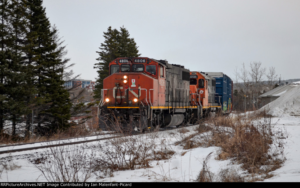 CN 4806 leads 559 at 124.45